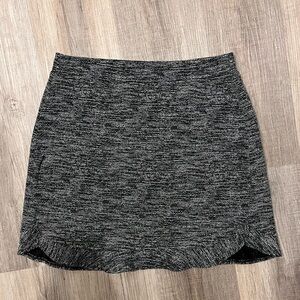 Loft Marbeled Ruffle Mini Skirt